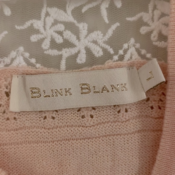 Pink Cardigan with Lace Detail - Picture 5 of 5